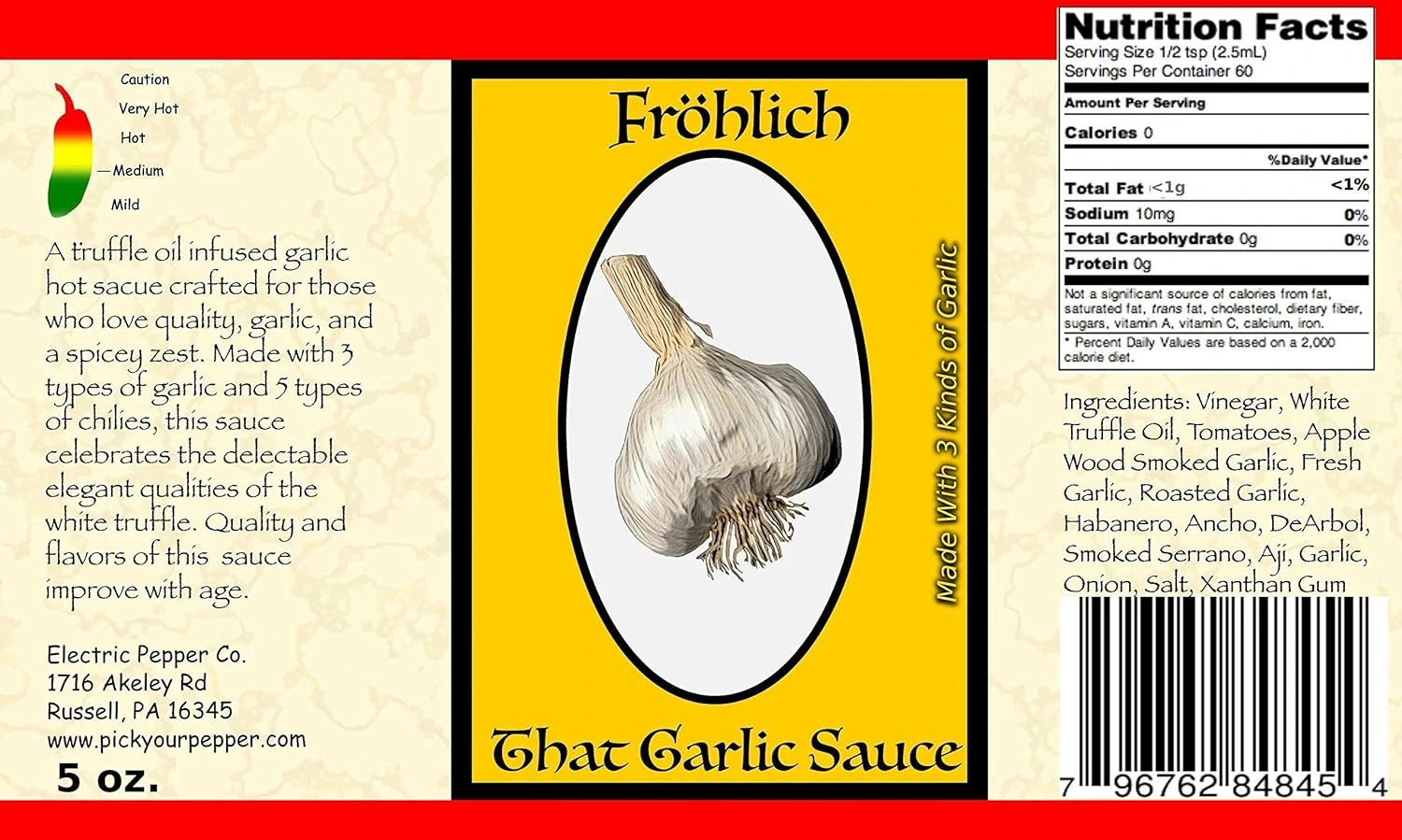 Product Label For Wicked Tickle Fröhlich